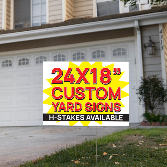 Plastic Yard Sign (24x18)